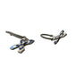 Gucci Enamel Cross Motif Hoop Earrings with Pouch, Box & Booklet - Gucci - Earrings - A+ Stuff