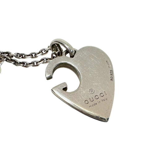 Gucci G Charlotte Heart in Solid Sterling Silver - Gucci - Necklace with Pendant - A+ Stuff