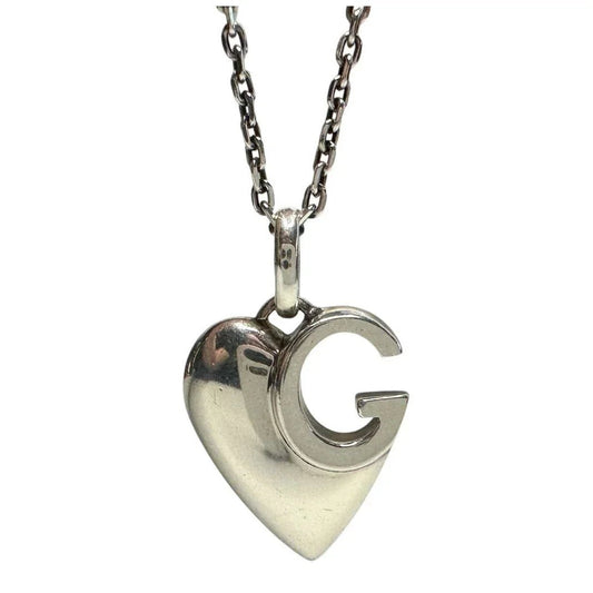 Gucci G Charlotte Heart in Solid Sterling Silver - Gucci - Necklace with Pendant - A+ Stuff