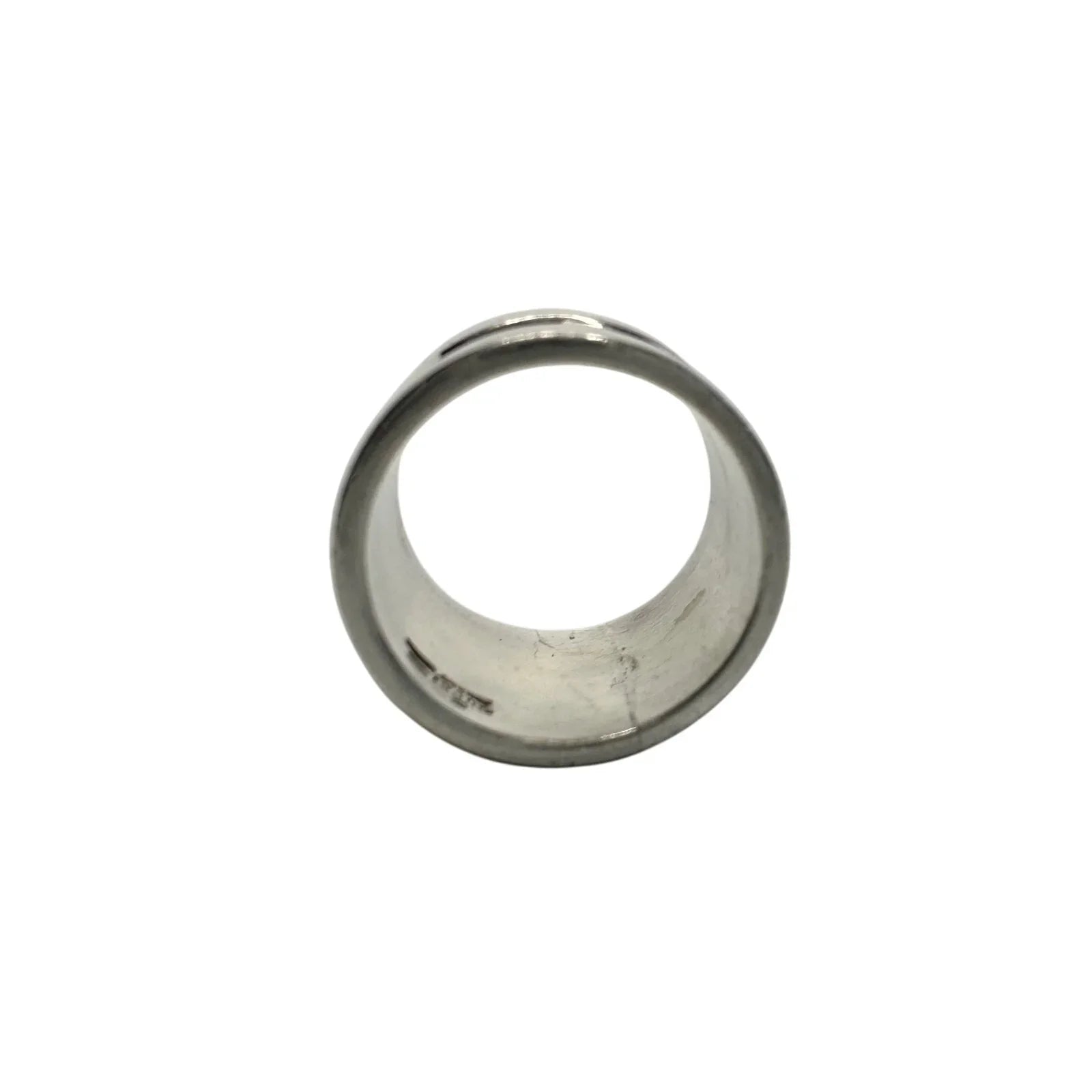 Gucci Geometric G Wide Sterling Silver Ring - size 7 - Gucci - Ring - A+ Stuff