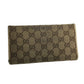 Gucci GG Canvas Beige and White Leather Double Layer Long Wallet - Gucci - Wallet - A+ Stuff