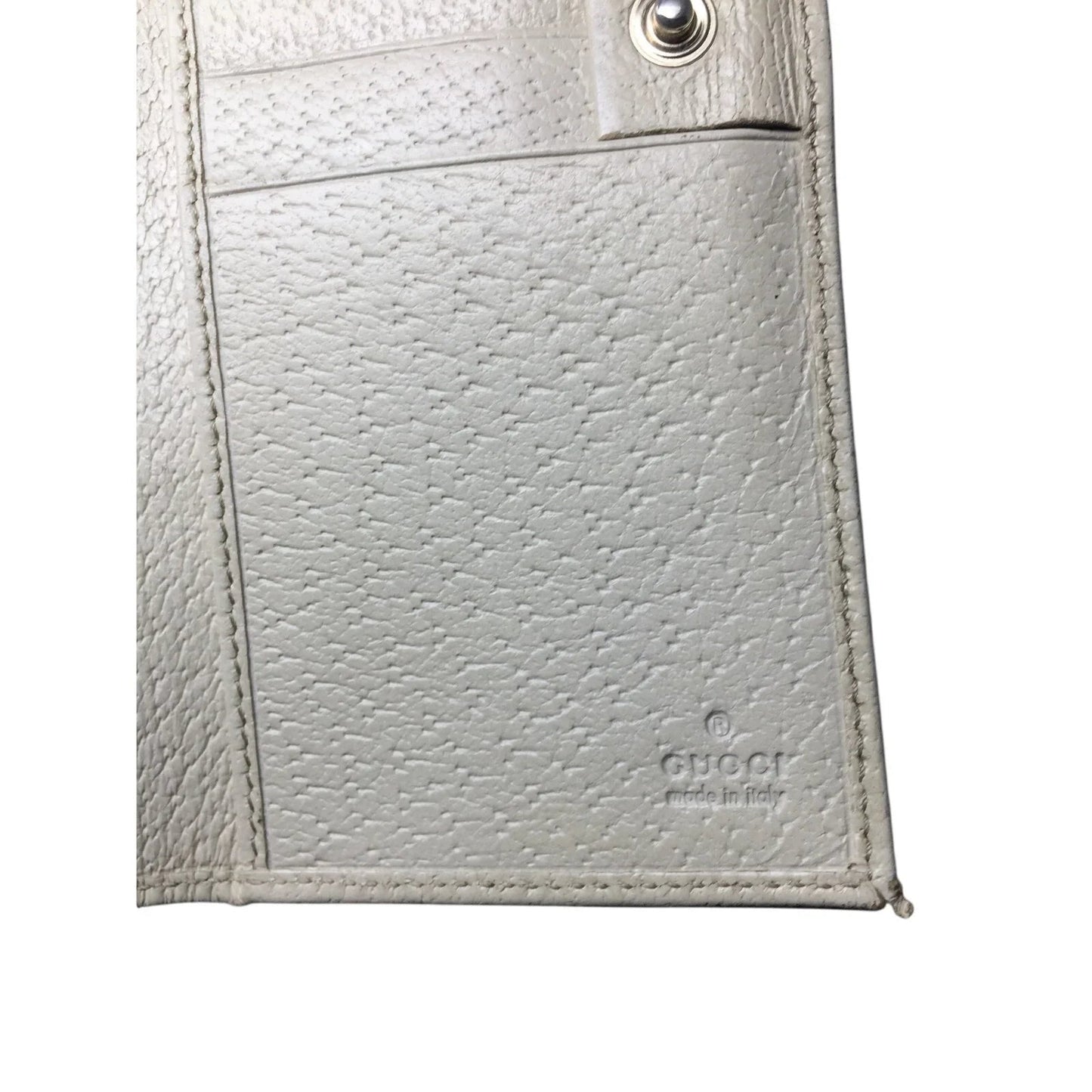 Gucci GG Canvas Beige and White Leather Double Layer Long Wallet - Gucci - Wallet - A+ Stuff