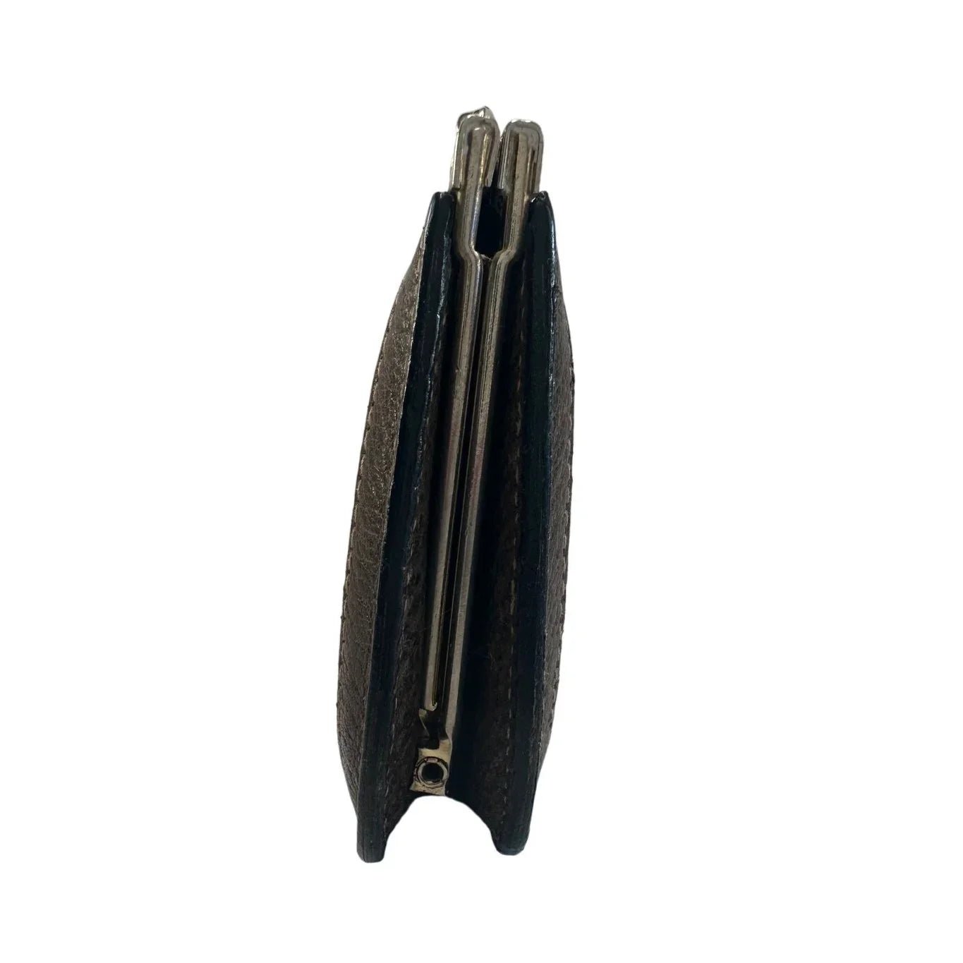 Gucci GG Kiss Lock Coin Pouch - Leather with Silver Hardware - Great Vintage Gucci Find! - Gucci - Coin Purse - A+ Stuff
