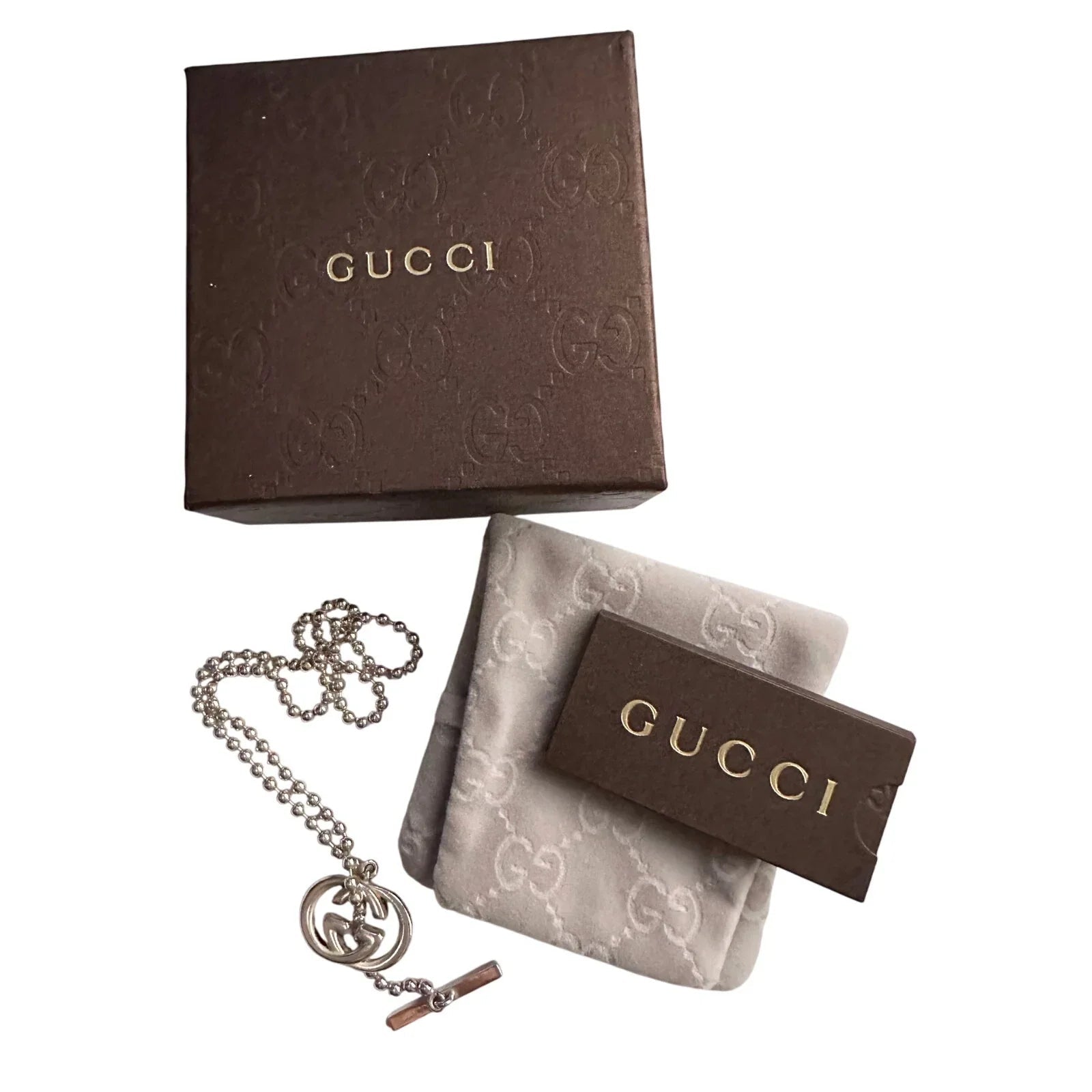 GUCCI GG Toggle Ball Chain Necklace with Box & Dust Bag - Gucci - Necklace - A+ Stuff