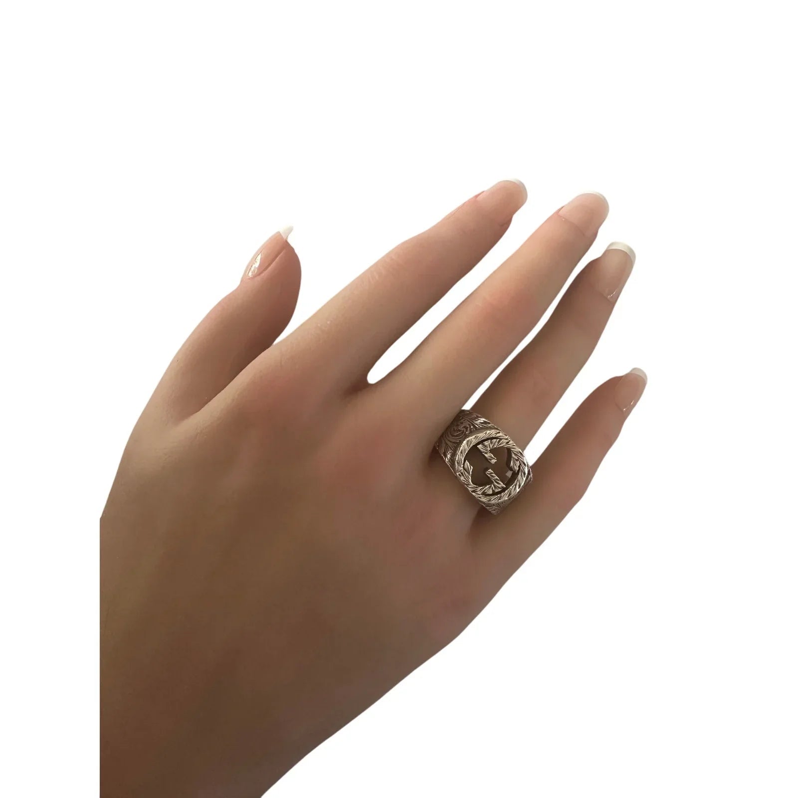 Gucci Interlocking G Arabesque Ring Sterling Silver - Gucci - Ring - A+ Stuff