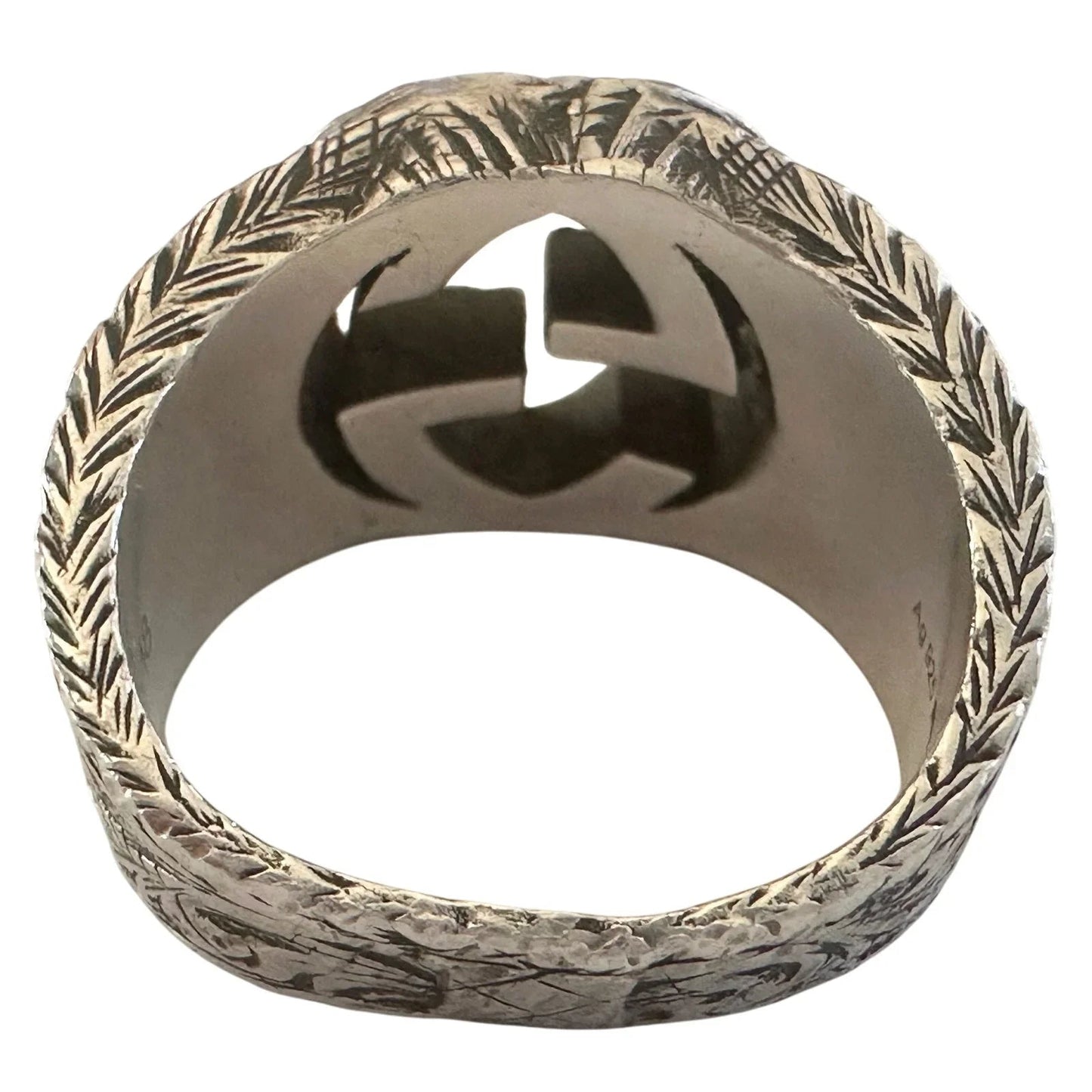 Gucci Interlocking G Arabesque Ring Sterling Silver - Gucci - Ring - A+ Stuff