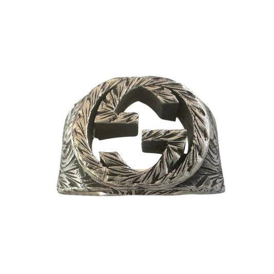 Gucci Interlocking G Arabesque Ring Sterling Silver - Gucci - Ring - A+ Stuff