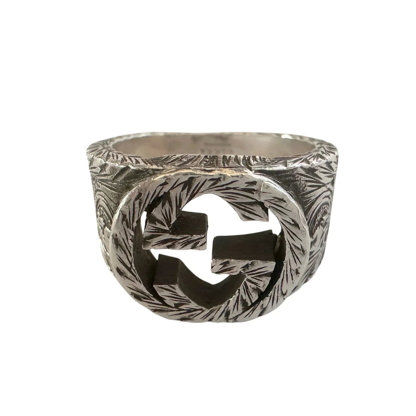 Gucci Interlocking G Arabesque Ring Sterling Silver - Gucci - Ring - A+ Stuff