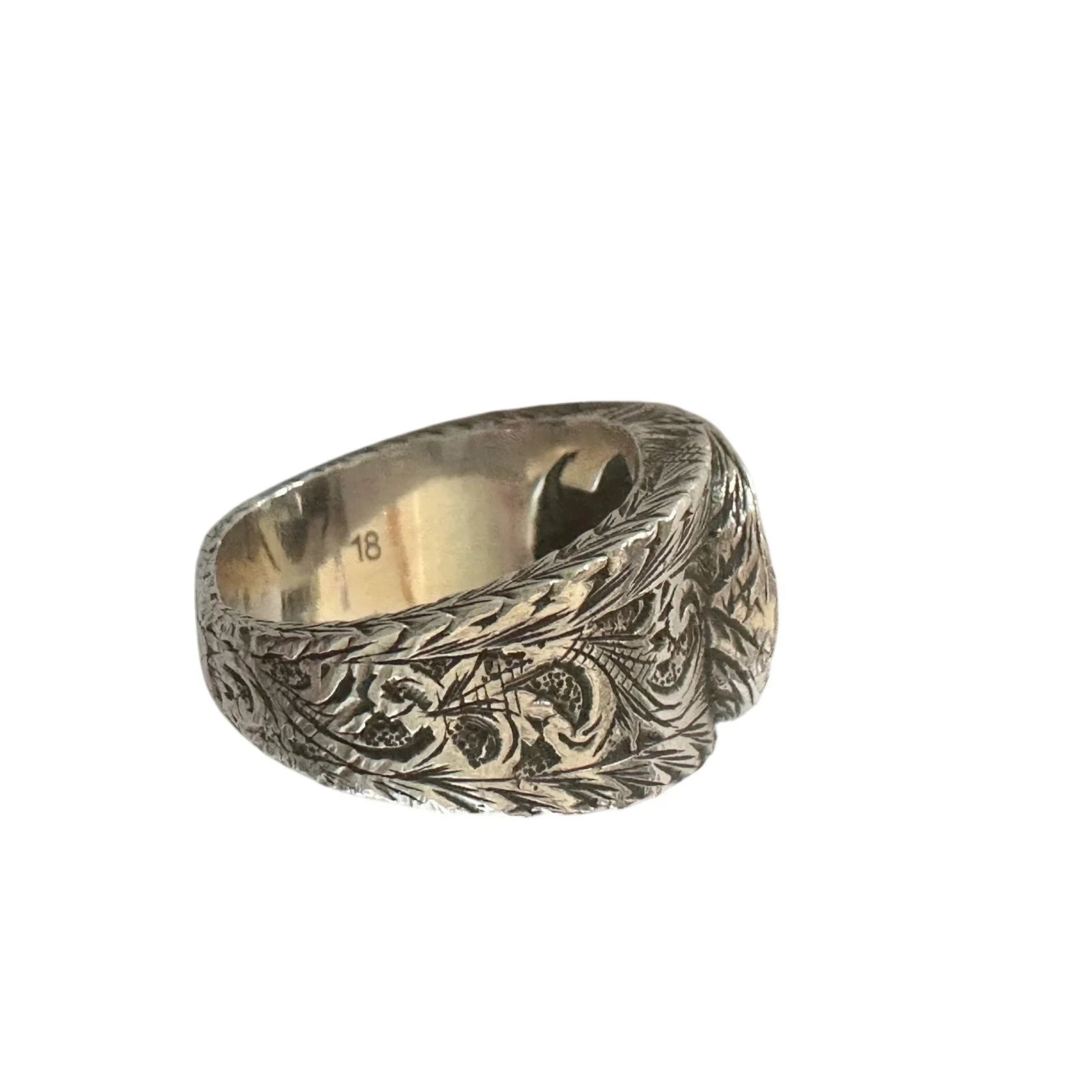 Gucci Interlocking G Arabesque Ring Sterling Silver - Gucci - Ring - A+ Stuff