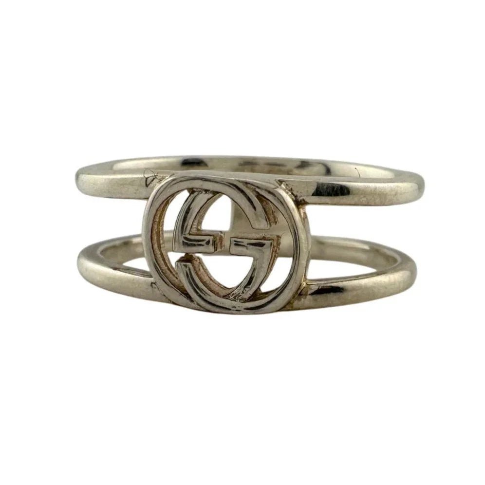 Gucci Interlocking G Open Band Ring Size 5.75 (11) - Gucci - Ring - A+ Stuff
