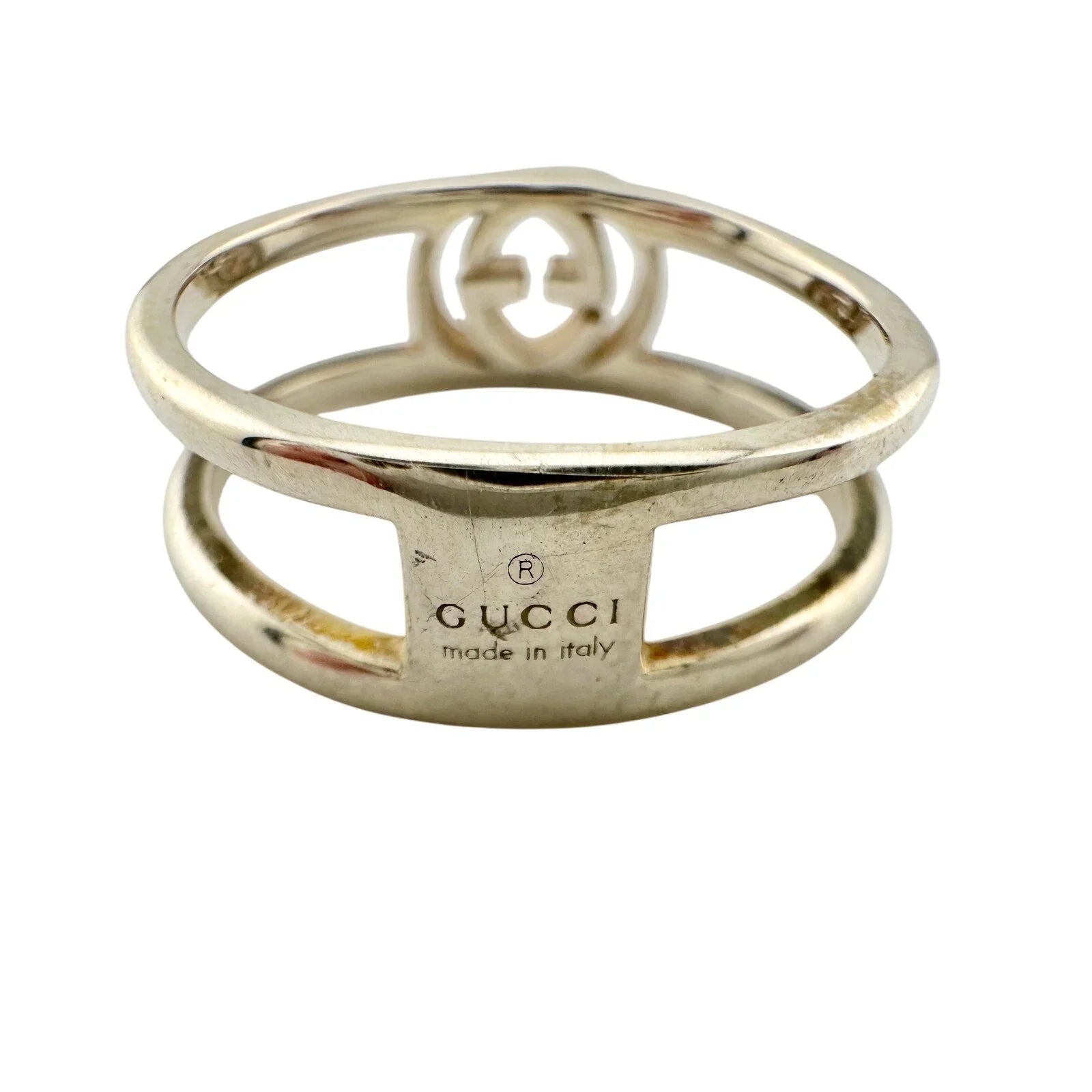 Gucci Interlocking G Open Band Ring Size 5.75 (11) - Gucci - Ring - A+ Stuff