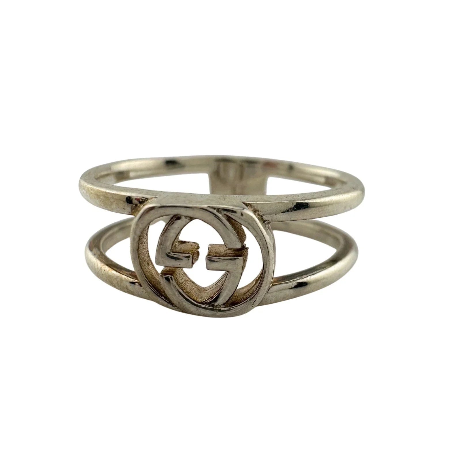 Gucci Interlocking G Open Band Ring Size 5.75 (11) - Gucci - Ring - A+ Stuff