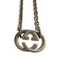 GUCCI Interlocking GG Logo Necklace (16") Sterling Silver - Gucci - Necklace - A+ Stuff