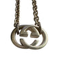 GUCCI Interlocking GG Logo Necklace (16") Sterling Silver - Gucci - Necklace - A+ Stuff