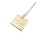 Gucci Logo Square Pendant on 19" Chain - Gucci - Necklace with Pendant - A+ Stuff