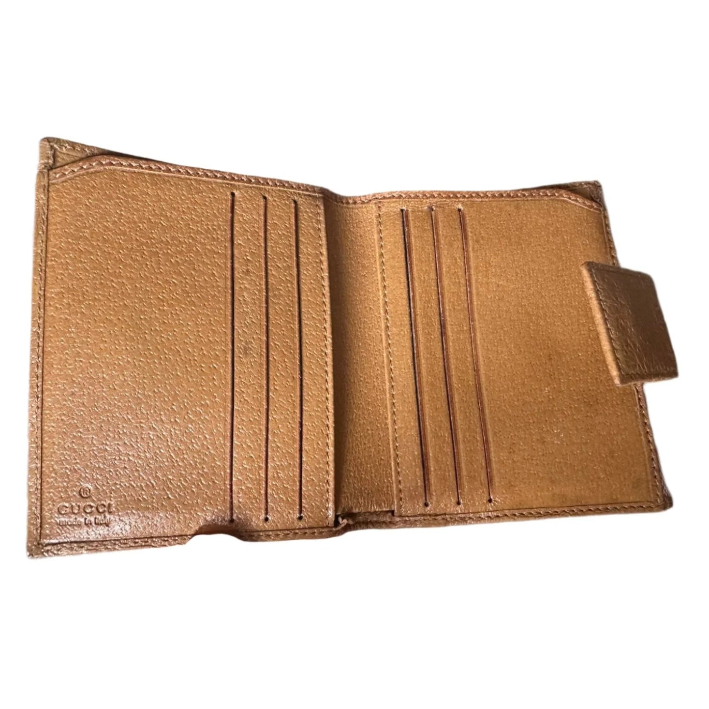 Gucci Pink GG Canvas & Leather Short Bifold Wallet w Coin Purse - Gucci - A+ Stuff