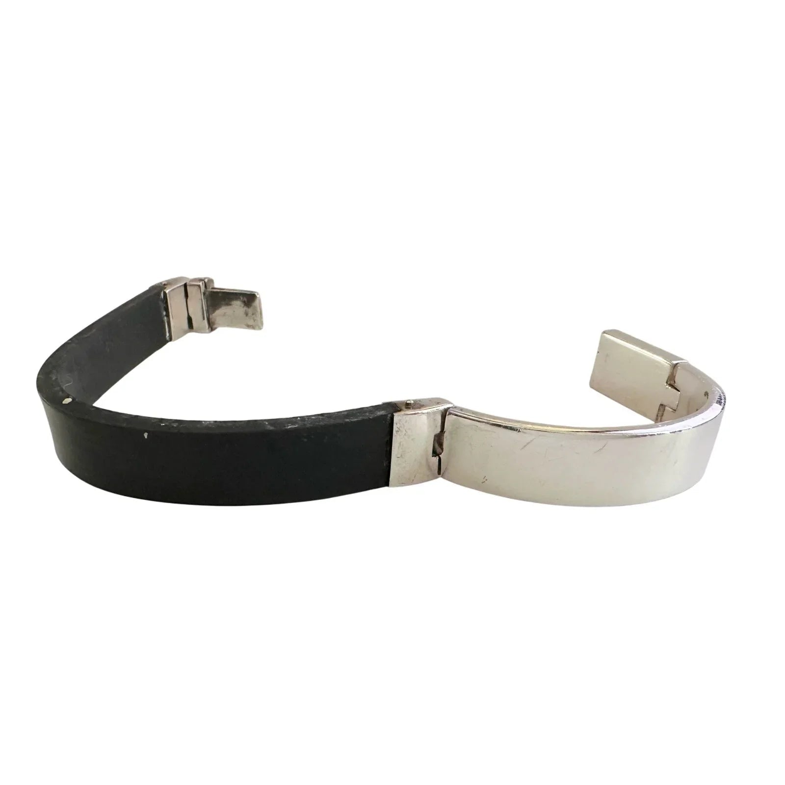 Gucci Rubber and Sterling Silver ID Bracelet - Full Inclusion - Gucci - Bracelet - A+ Stuff