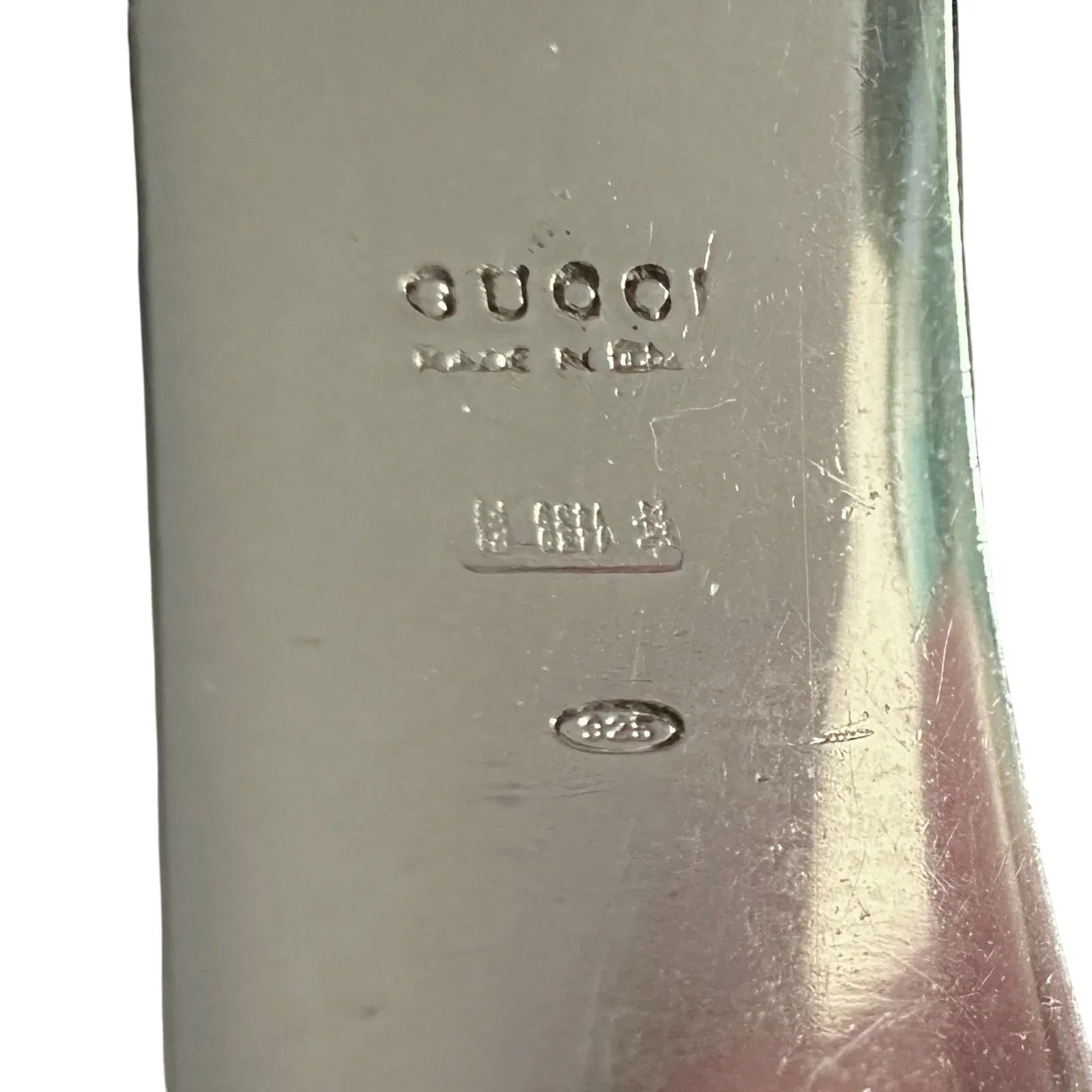 Gucci Rubber and Sterling Silver ID Bracelet - Full Inclusion - Gucci - Bracelet - A+ Stuff