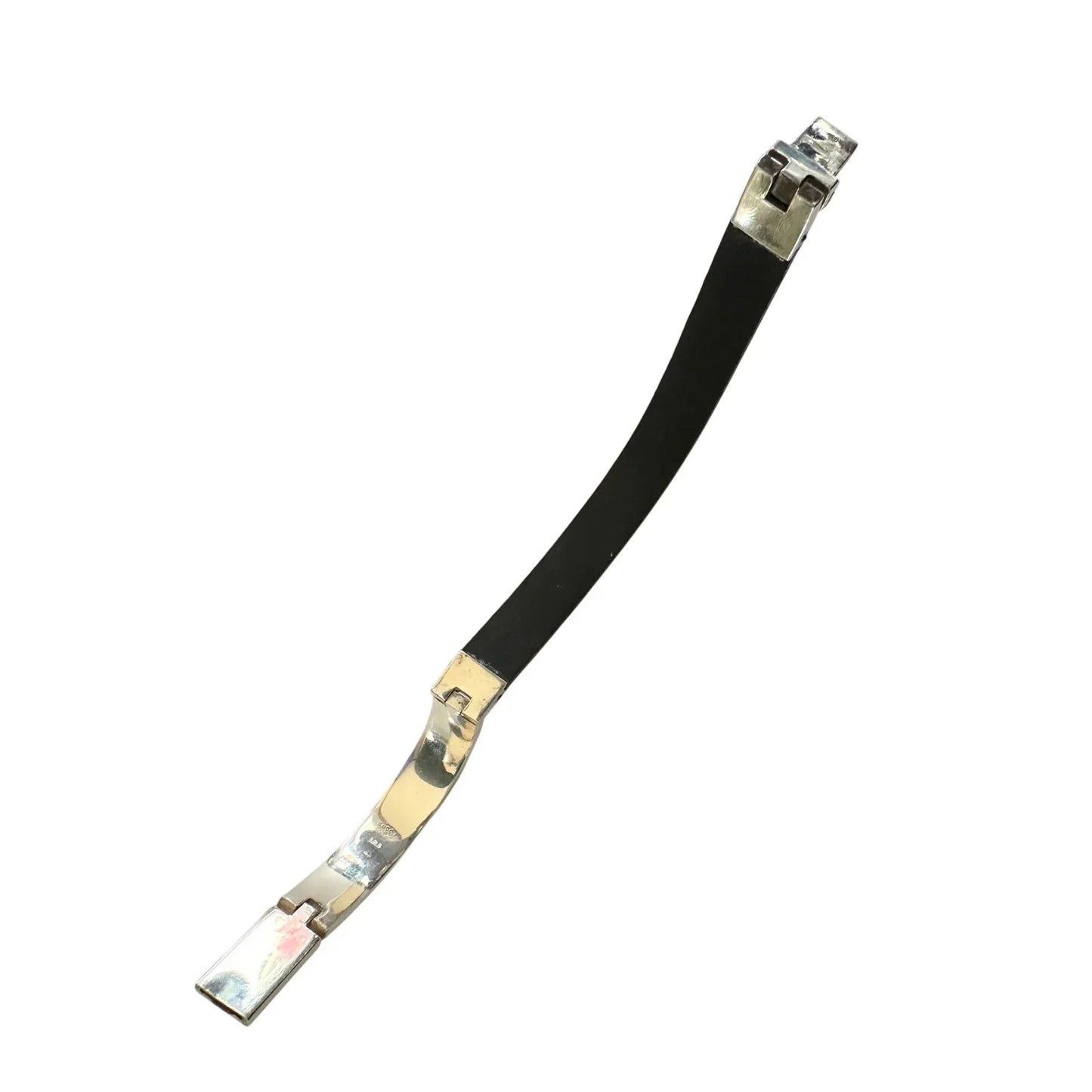 Gucci Rubber and Sterling Silver ID Bracelet - Full Inclusion - Gucci - Bracelet - A+ Stuff
