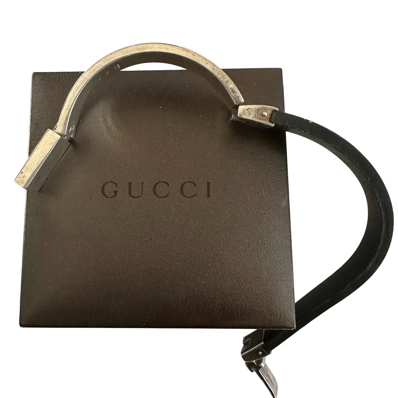 Gucci Rubber and Sterling Silver ID Bracelet - Full Inclusion - Gucci - Bracelet - A+ Stuff