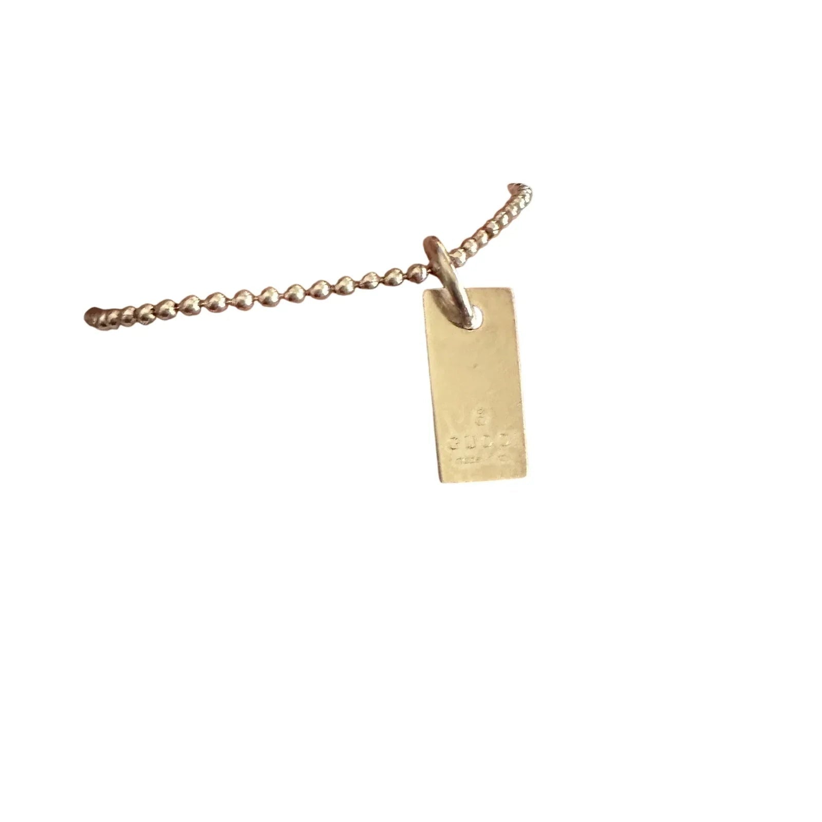 Gucci Silver Bar Logo Ball Chain Bracelet - Gucci - bracelet - A+ Stuff