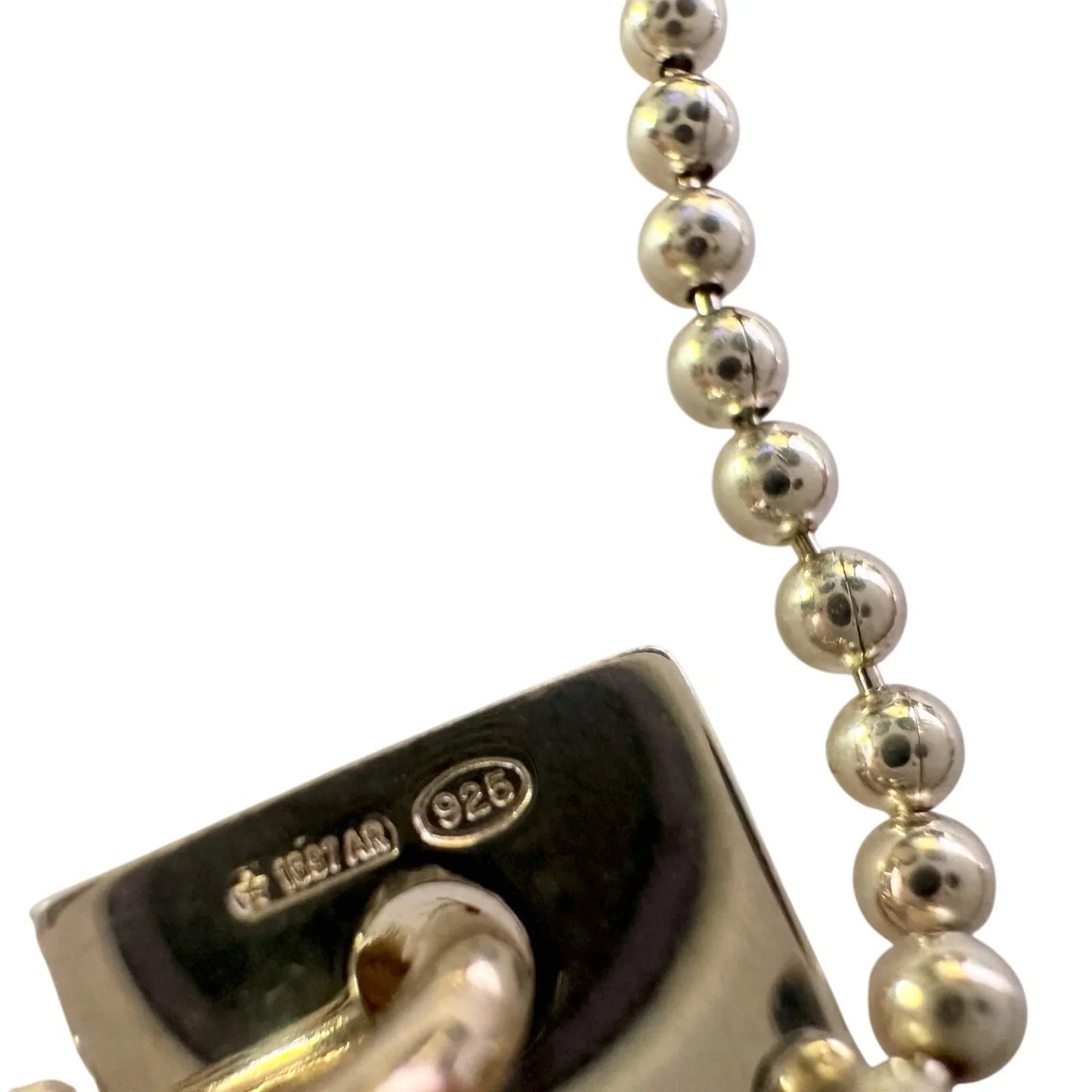 Gucci Silver Bar Logo Ball Chain Bracelet - Gucci - bracelet - A+ Stuff