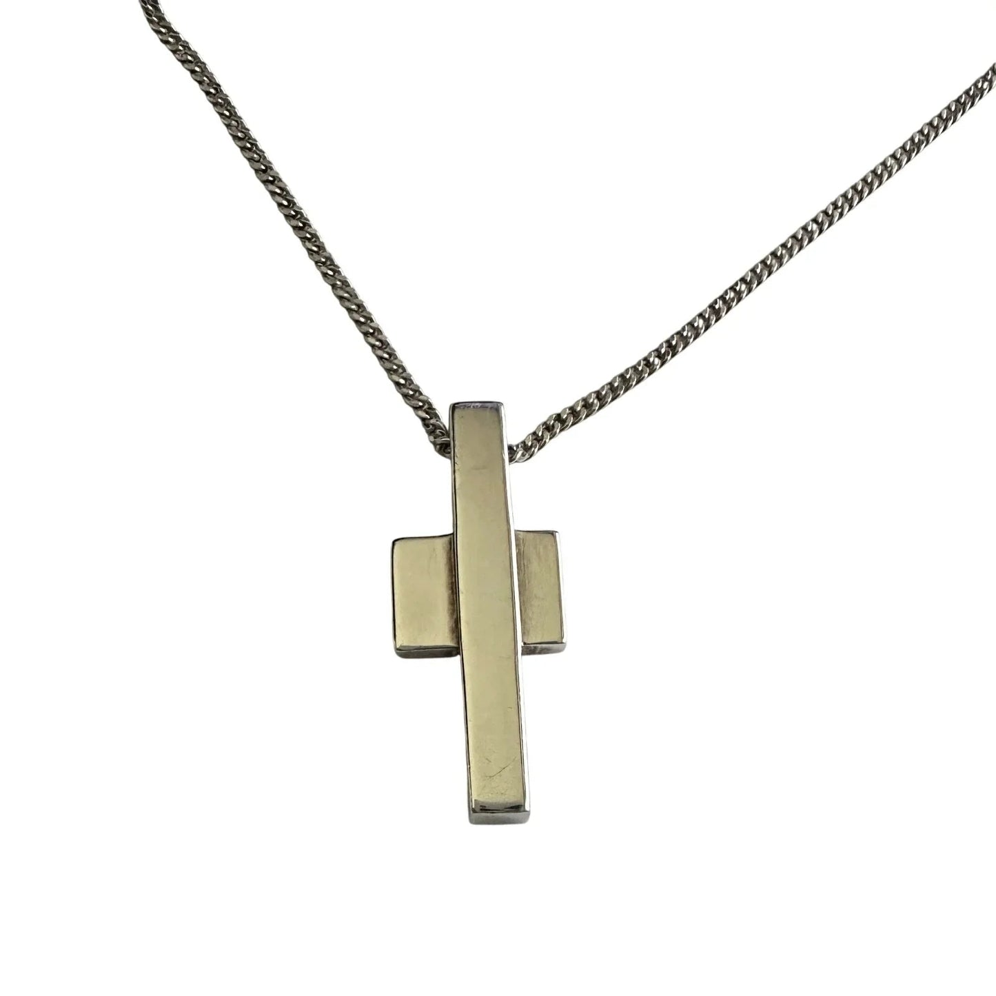 Gucci Thick Abstract Cross Necklace - Gucci - Necklace - A+ Stuff