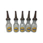 GULF Oil Glass Bottles with Metal Carrier (5 bottles, 6 lids) - GULF - Automobilia - A+ Stuff