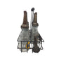 GULF Oil Glass Bottles with Metal Carrier (5 bottles, 6 lids) - GULF - Automobilia - A+ Stuff