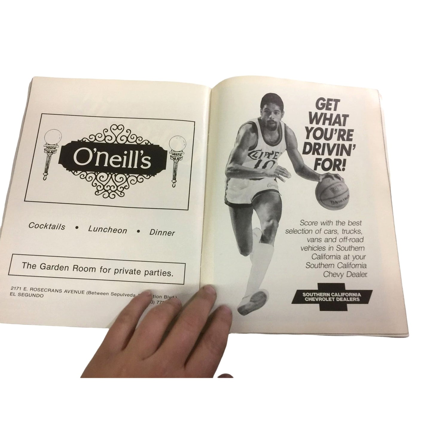 Hoop - LA Clippers - 1970s  The Official NBA Program Magazine by Professional Sports Publications