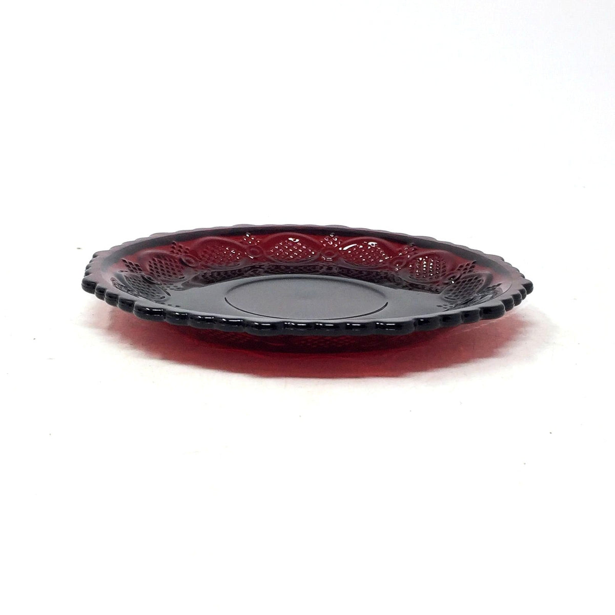 Vintage Avon 1876 Cape Cod Ruby Red Glass Cup and Saucer Set Avon  A+ Stuff Drinking, Dining & More