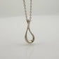 Tiffany and Co Elsa Peretti Teardrop Pendant Necklace in Sterling Silver