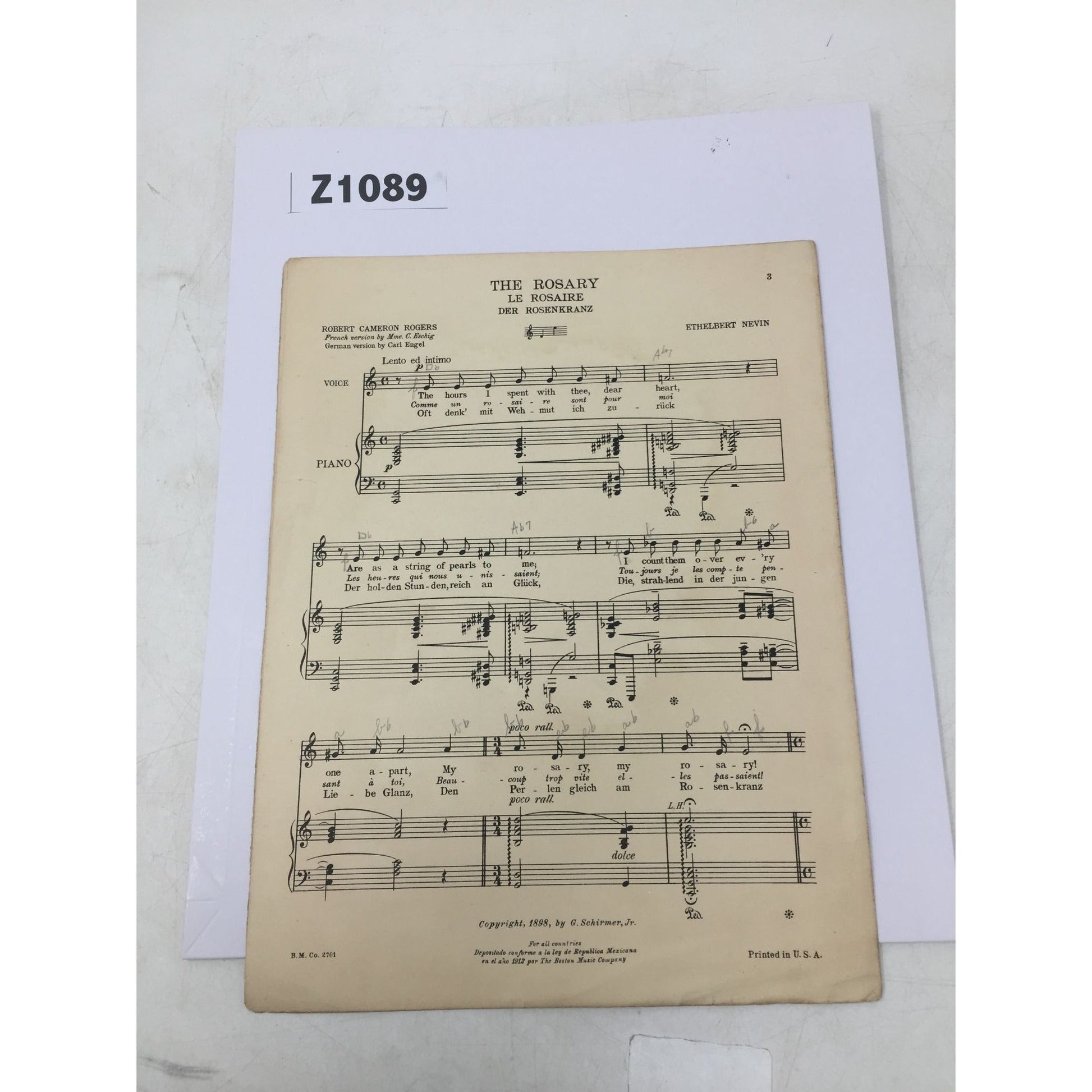 Vintage 1922 Sheet Music for the popular British song "Limehouse Blues" A+ Stuff  A+ Stuff Sheet Music