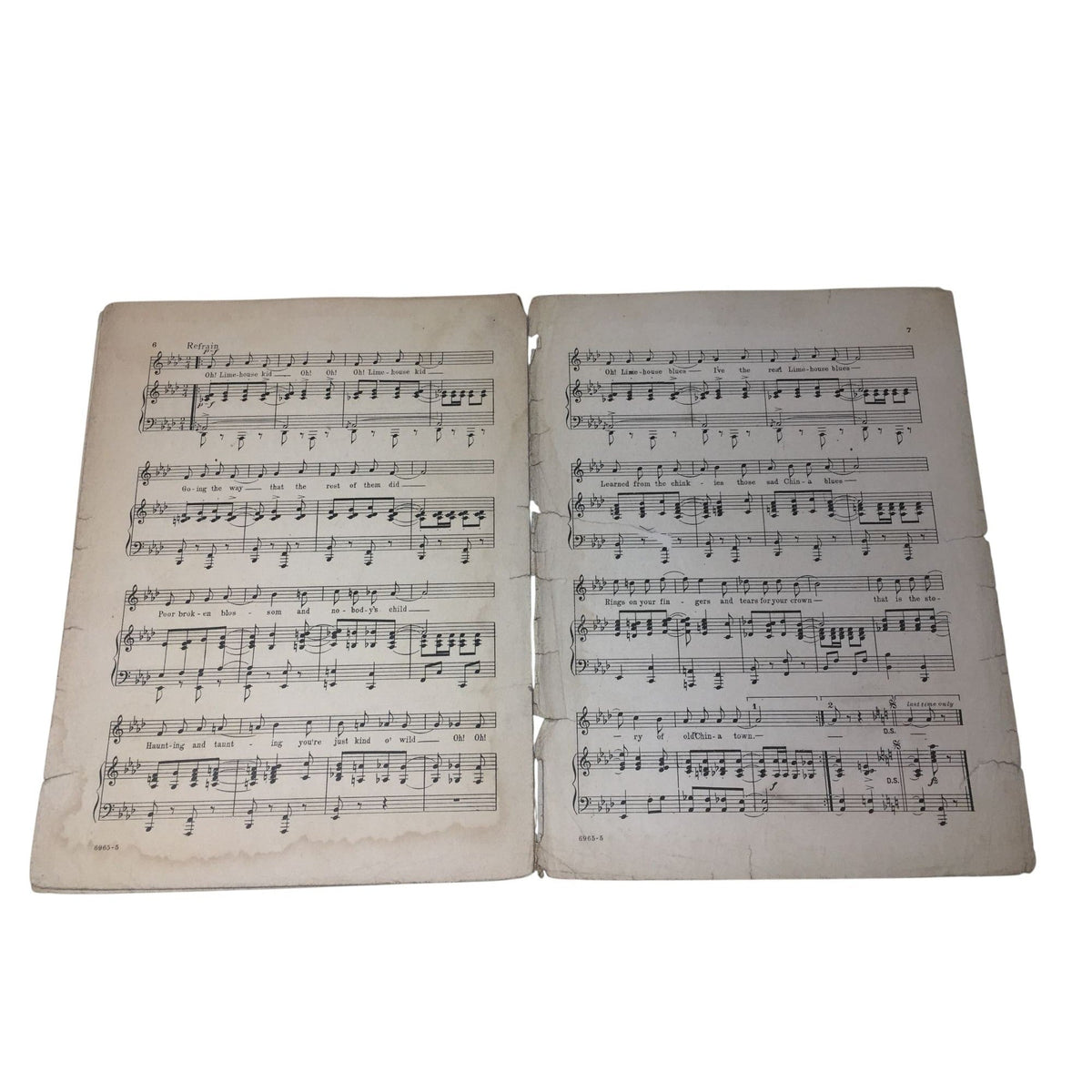Vintage 1922 Sheet Music for the popular British song "Limehouse Blues" A+ Stuff  A+ Stuff Sheet Music