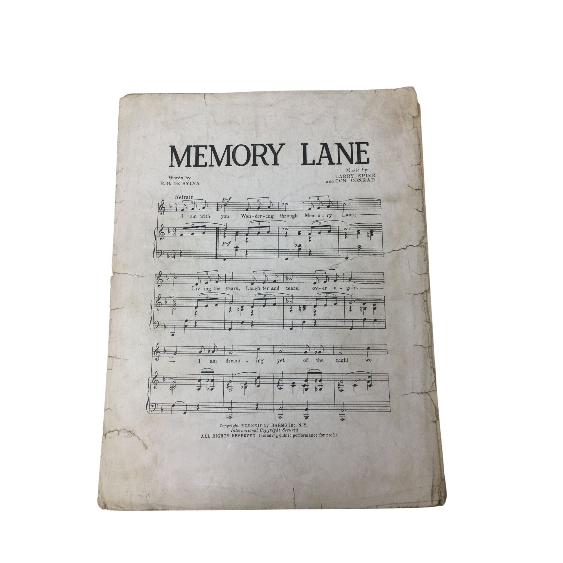Vintage 1922 Sheet Music for the popular British song "Limehouse Blues" A+ Stuff  A+ Stuff Sheet Music