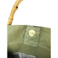 HandBag with monogrammed Uppercase A - Floral Motif with Bamboo Straps - Unbranded - A+ Stuff