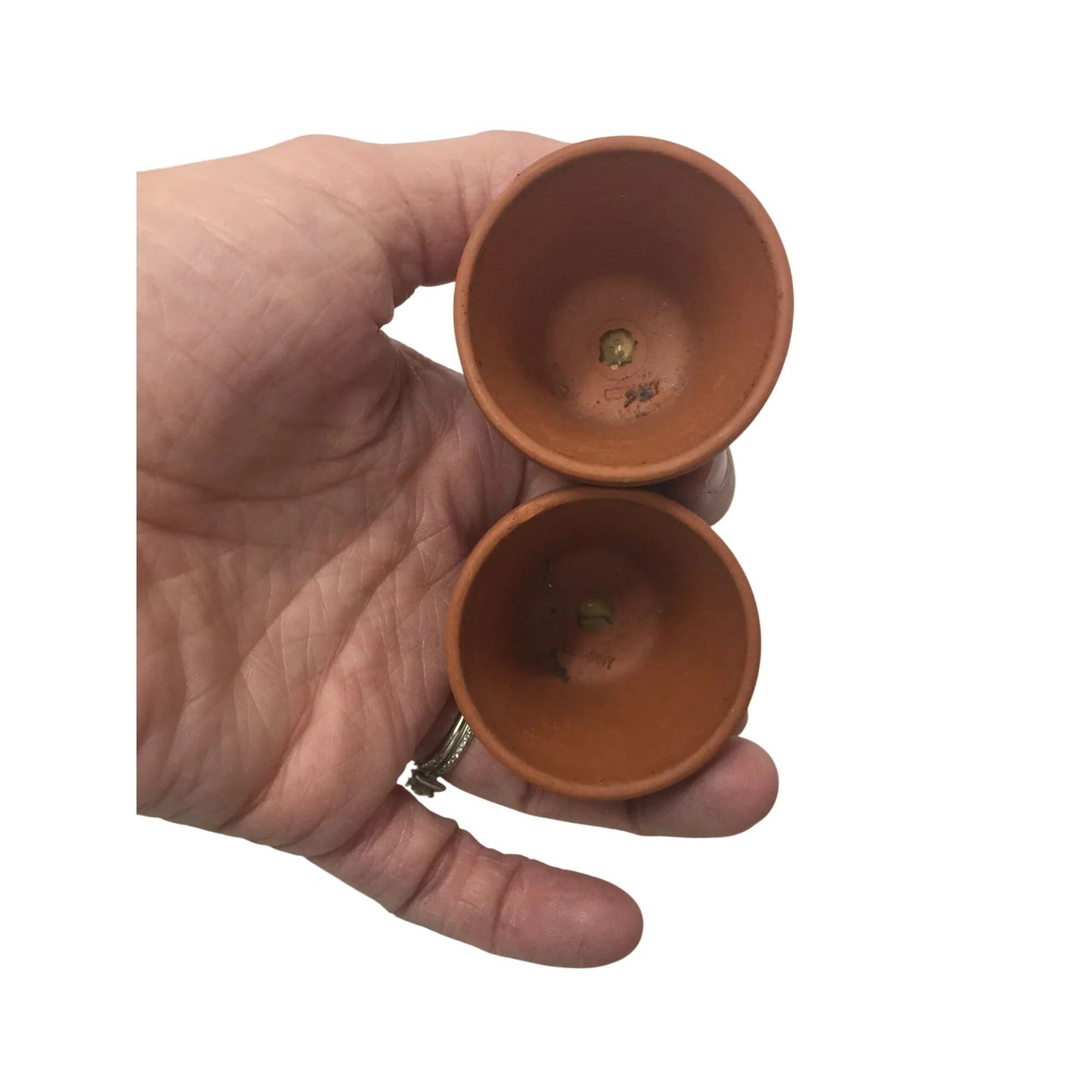 Handmade Miniature Upside Down Flower Pots with Baskets Glued on them - A+ Stuff - Decor - A+ Stuff