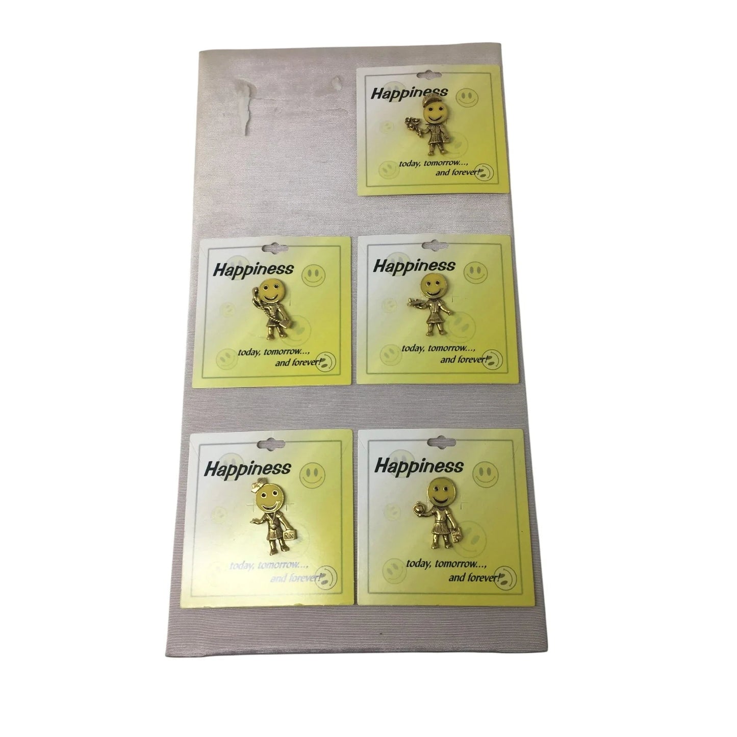 Happiness today, tomorrow and forever Collectible Smiley Face Pins (5) - A+ Stuff - pin - A+ Stuff