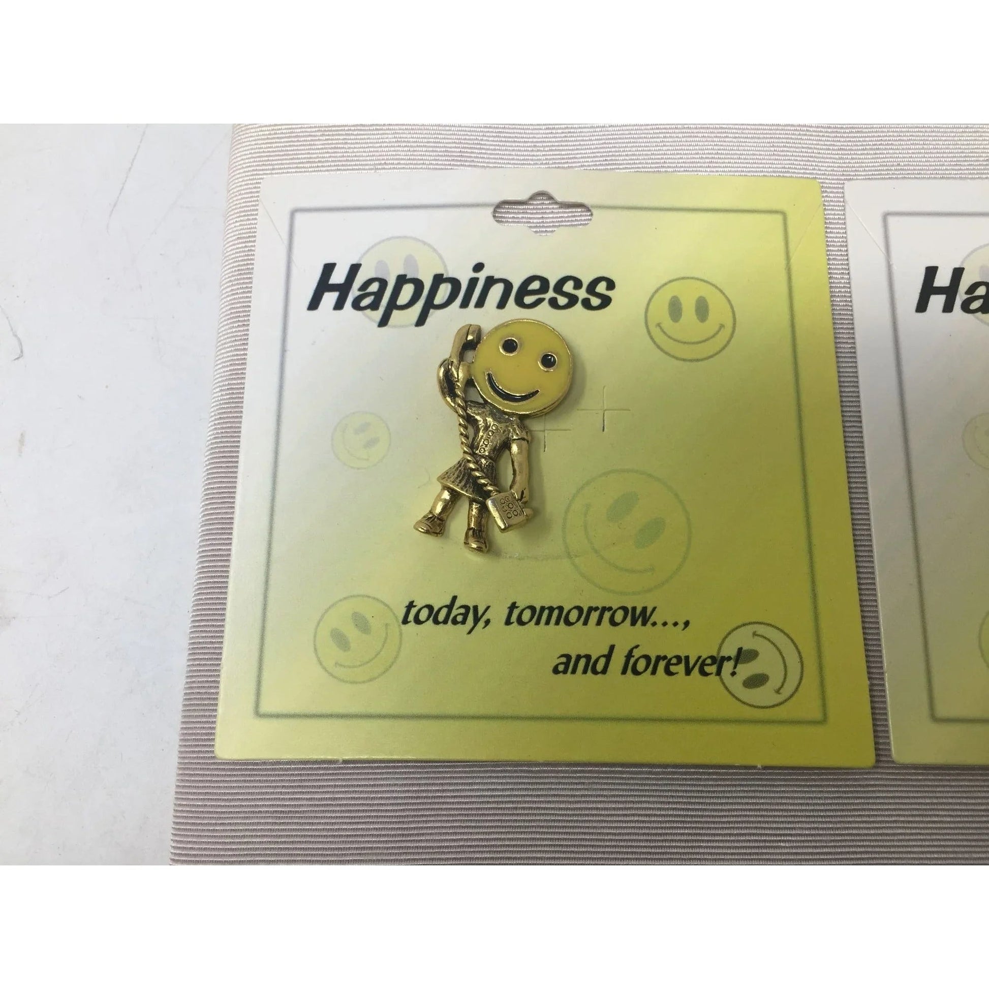 Happiness today, tomorrow and forever Collectible Smiley Face Pins (5) - A+ Stuff - pin - A+ Stuff