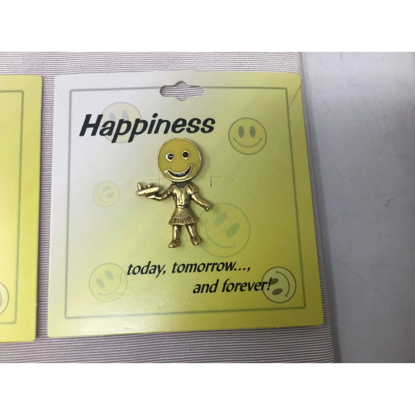 Happiness today, tomorrow and forever Collectible Smiley Face Pins (5) - A+ Stuff - pin - A+ Stuff