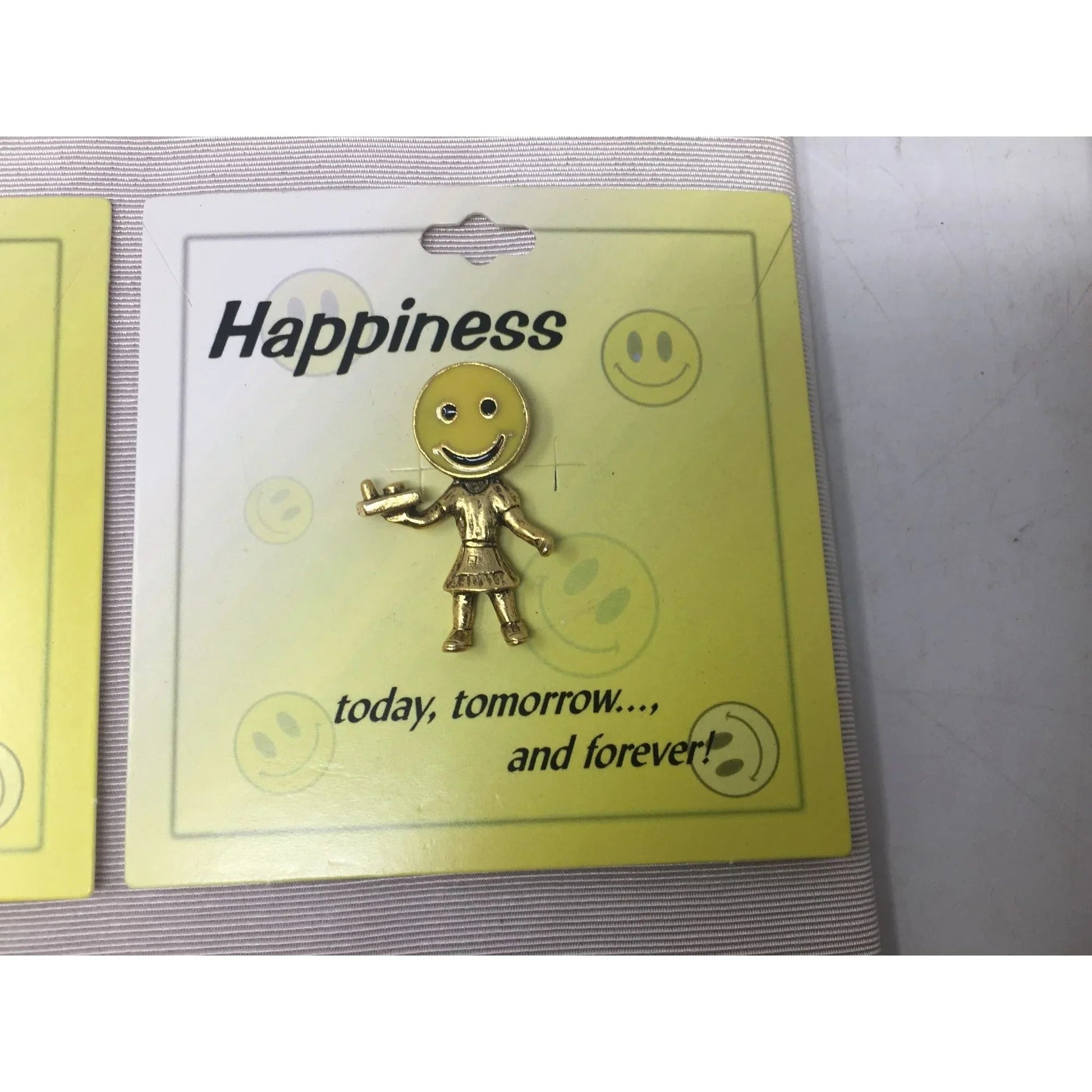 Happiness today, tomorrow and forever Collectible Smiley Face Pins (5) - A+ Stuff - pin - A+ Stuff