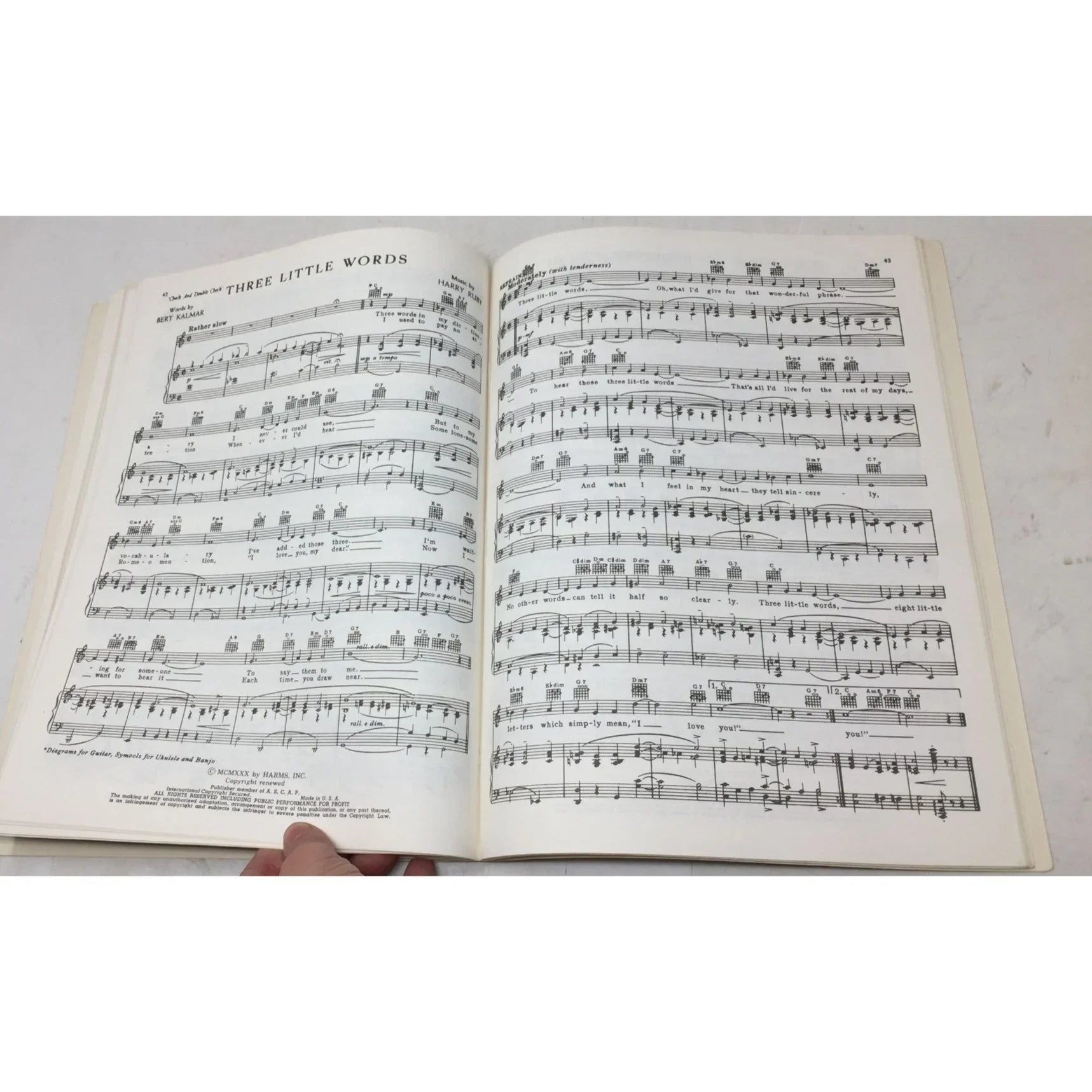 Harms Hits Through The Years (No. 6) Vintage Sheet Music Book - A+ Stuff - Sheet Music - A+ Stuff