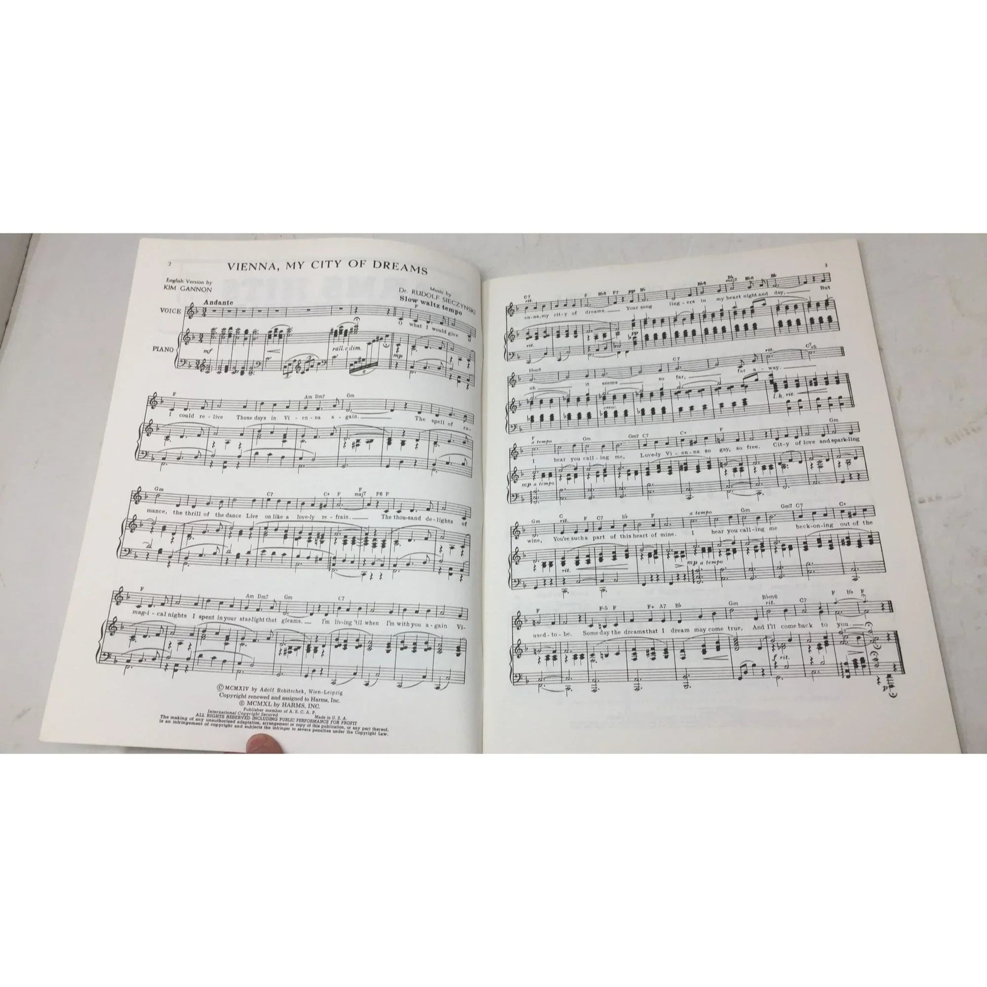 Harms Hits Through The Years (No. 6) Vintage Sheet Music Book - A+ Stuff - Sheet Music - A+ Stuff