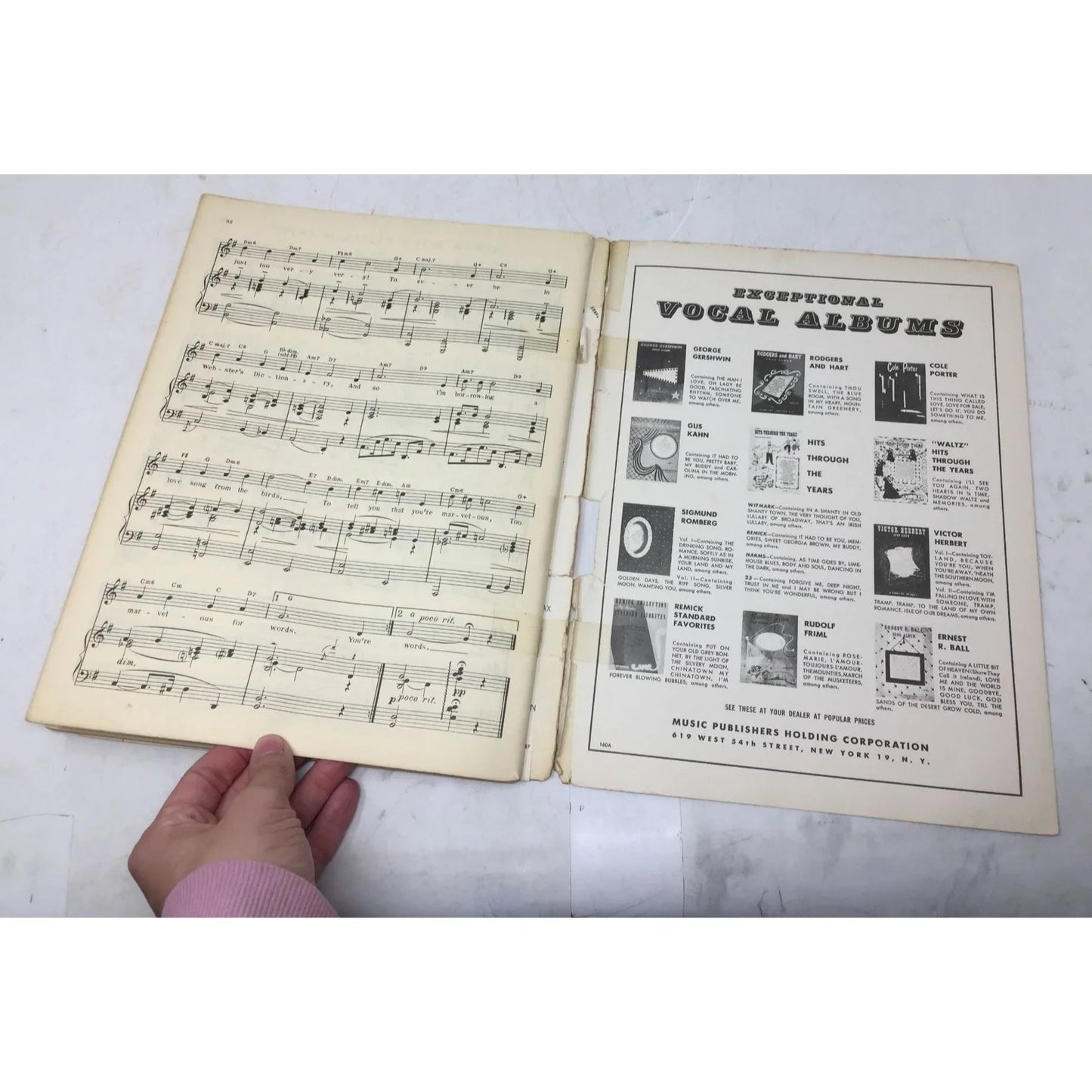 Harms Hits Through The Years Vintage Sheet Music book - A+ Stuff - SHEET MUSIC - A+ Stuff