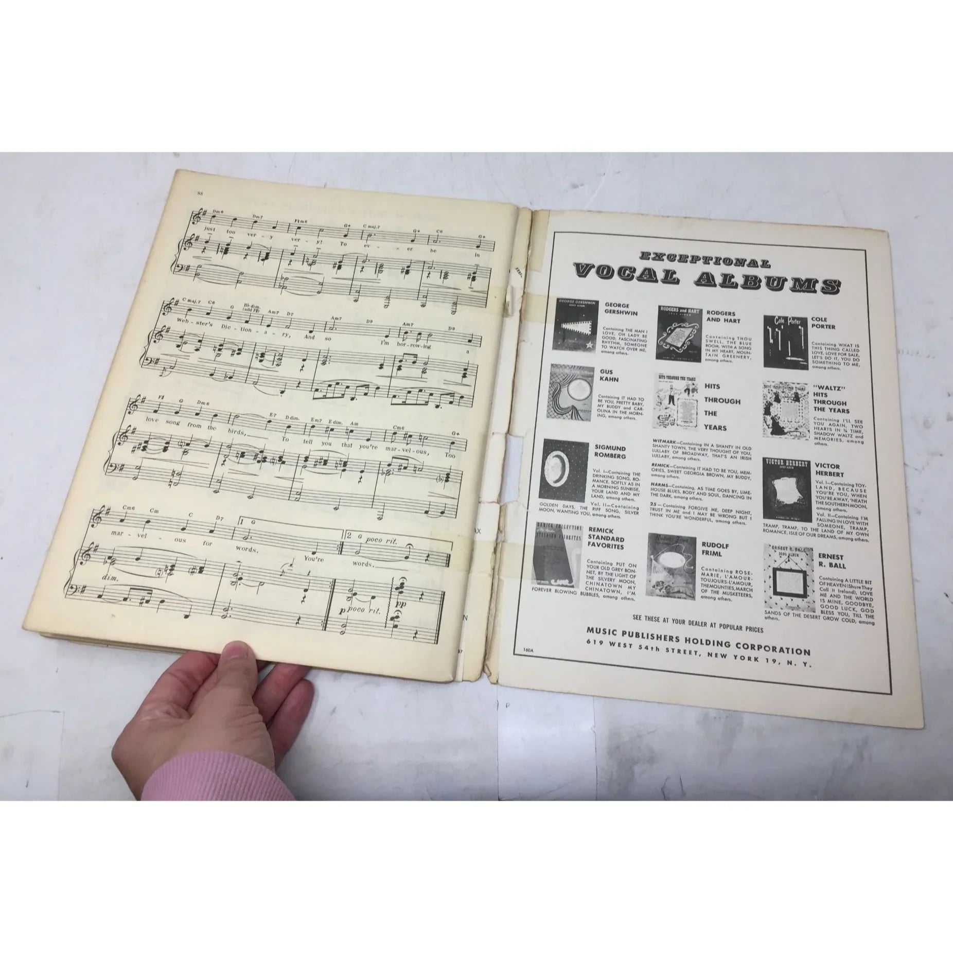 Harms Hits Through The Years Vintage Sheet Music book - A+ Stuff - SHEET MUSIC - A+ Stuff