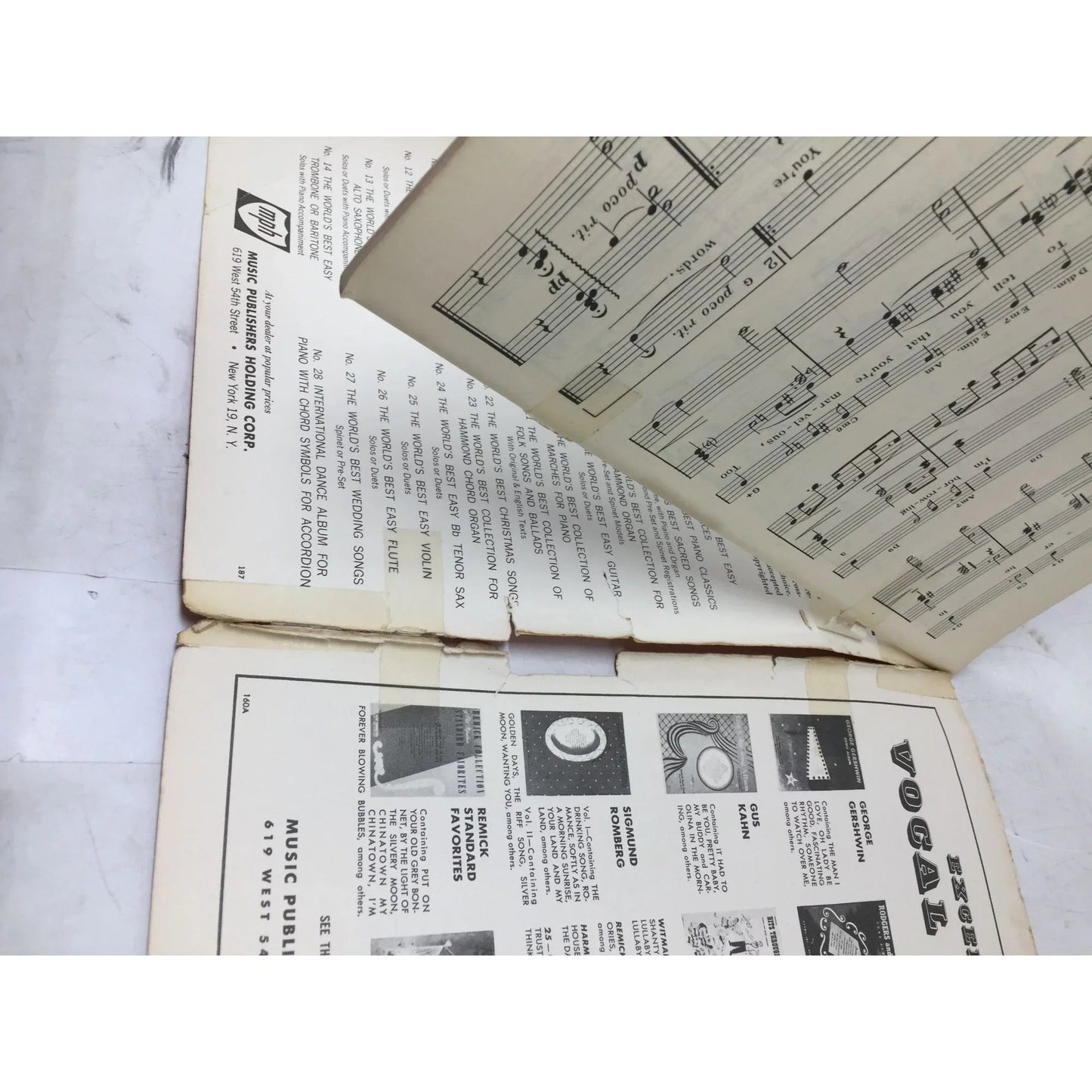 Harms Hits Through The Years Vintage Sheet Music book - A+ Stuff - SHEET MUSIC - A+ Stuff