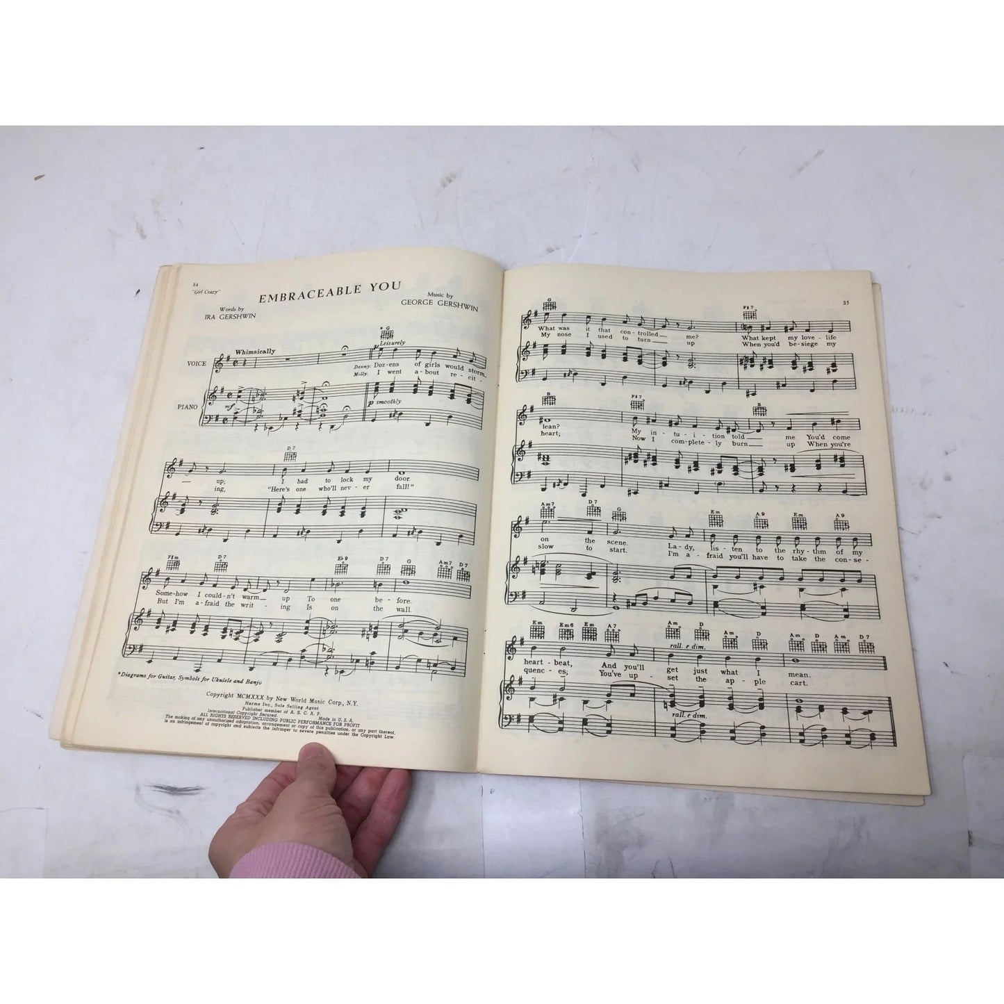 Harms Hits Through The Years Vintage Sheet Music book - A+ Stuff - SHEET MUSIC - A+ Stuff