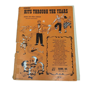 Harms Hits Through The Years Vintage Sheet Music book