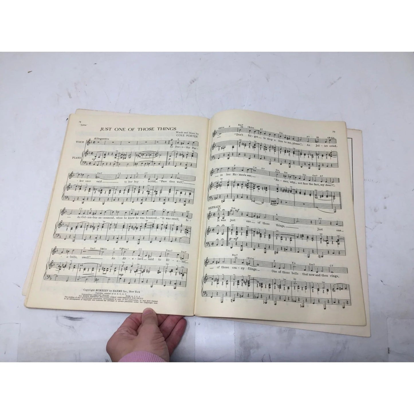 Harms Hits Through The Years Vintage Sheet Music book - A+ Stuff - SHEET MUSIC - A+ Stuff