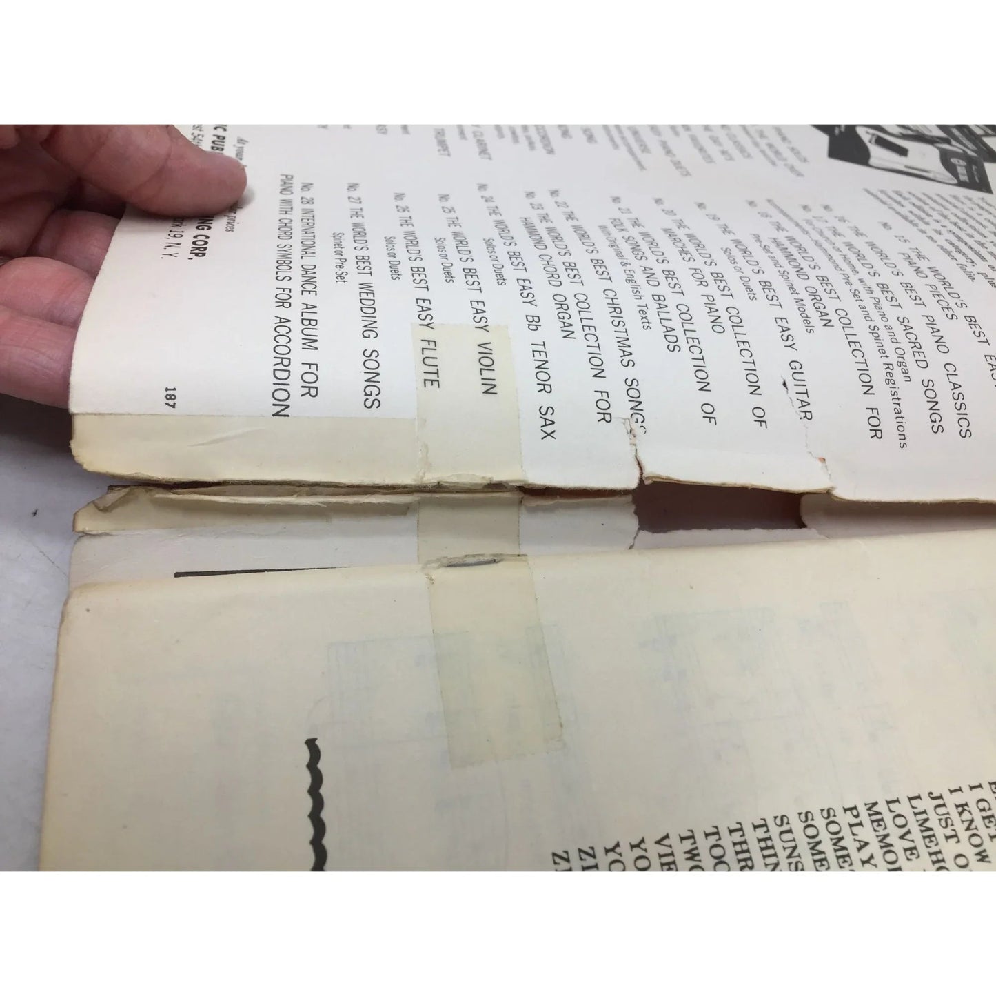 Harms Hits Through The Years Vintage Sheet Music book - A+ Stuff - SHEET MUSIC - A+ Stuff